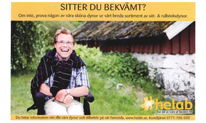 Modell i annons för Helab Modell i annons för Helab
